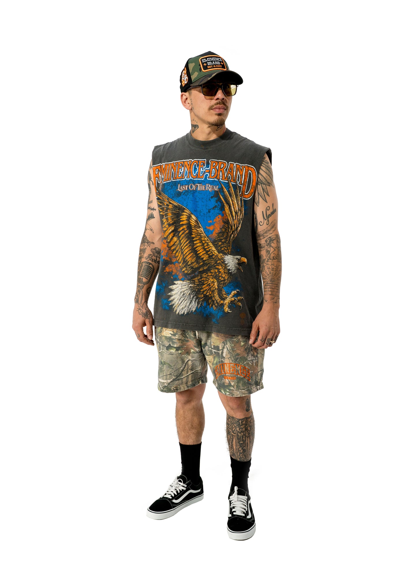 Eagle Muscle Tee Vintage Black