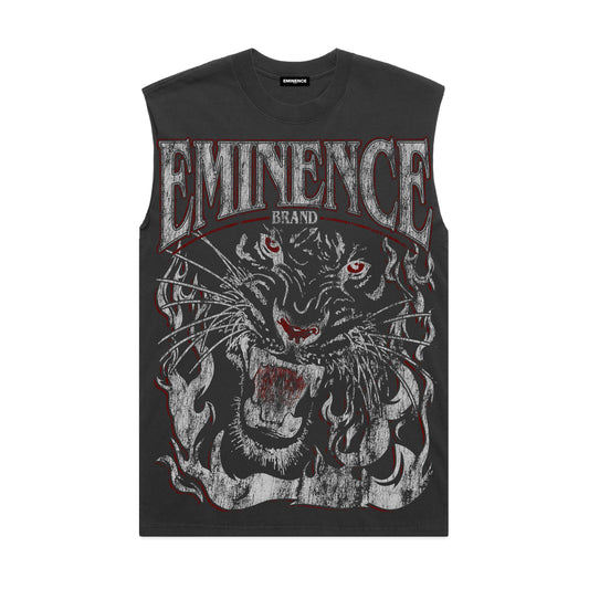 Tiger Muscle Tee Vintage Black